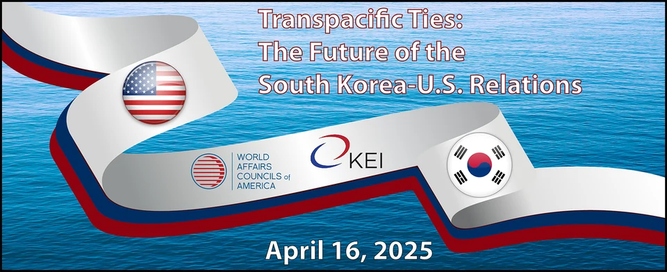 Archived Transpacific Ties program graphic, dated April 16, 2025; readable text follows.
